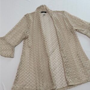 Onyx Cream Lace cover-up